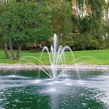 Airmax Double Arch & Geyser Fountain Nozzle Spray Pattern for EcoSeries