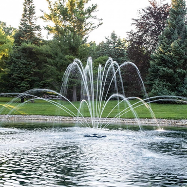 Airmax EcoSeries Double Arch Fountain Nozzle on Water