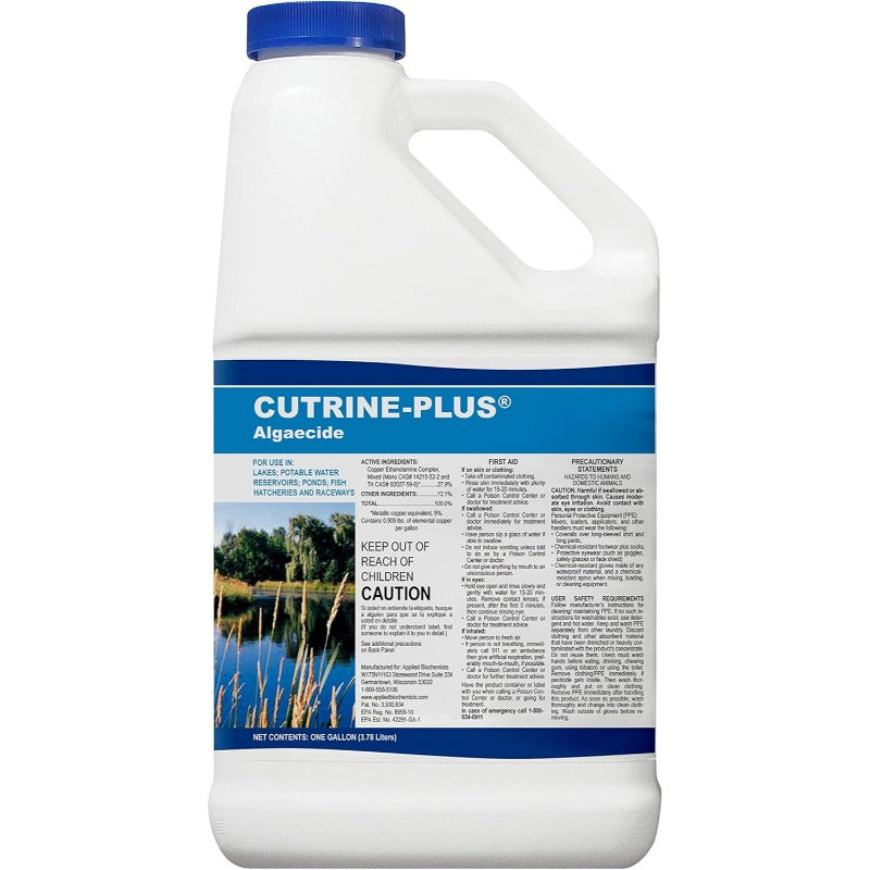 Cutrine Plus 1 Gallon Algae and Weed Control - Front View - Studio Image
