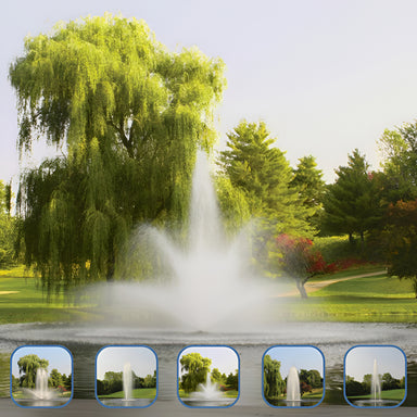 Kasco J Series Fountains 2 HP to 7.5 HP Units with Spray Patterns