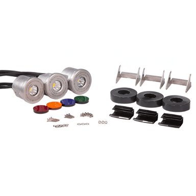 Kasco Stainless Steel 3 LED Light Kit - 19 Watts Full Set