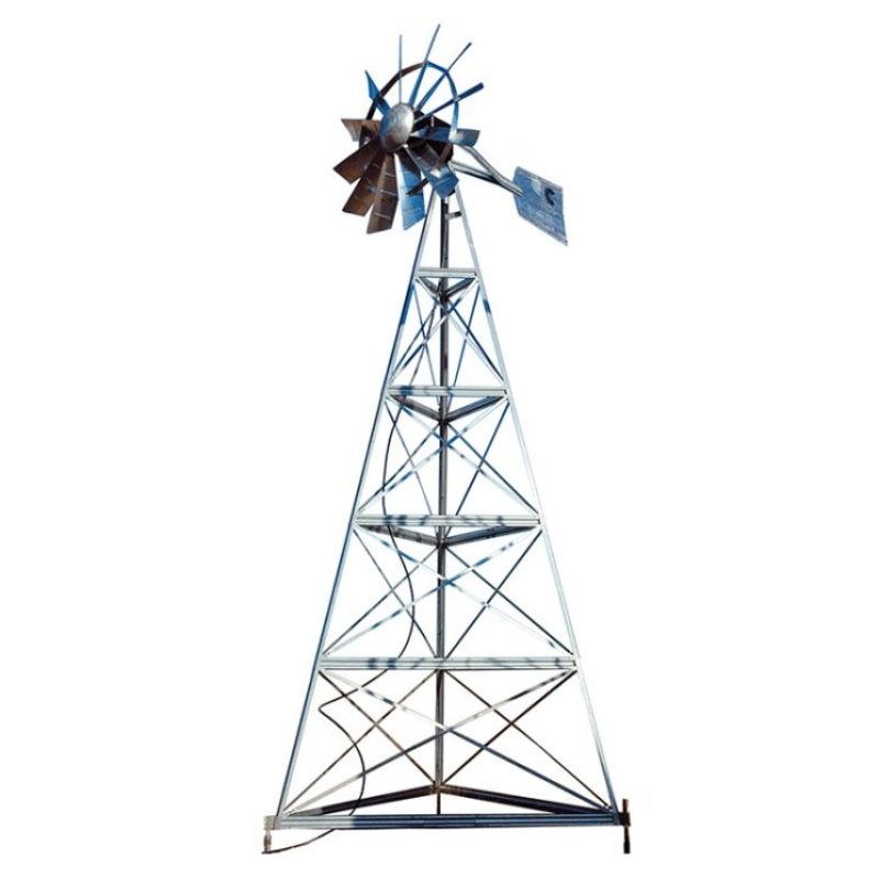 Outdoor Water Solutions 20' Windmill Pond Aerator - 20' 3-Leg Side View - Studio Image