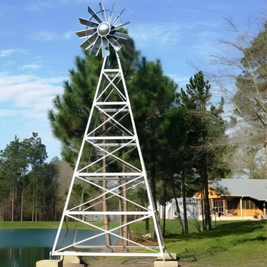 Outdoor Water Solutions Super Premier Windmill Pond Aerator - 4-Leg Windmill Front View