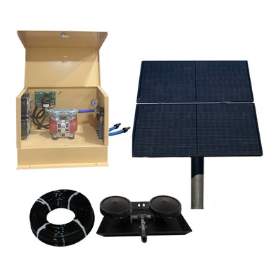 Outdoor Water Solutions TurboAir Solar Aeration System - TurboAir I - Complete Package Shown