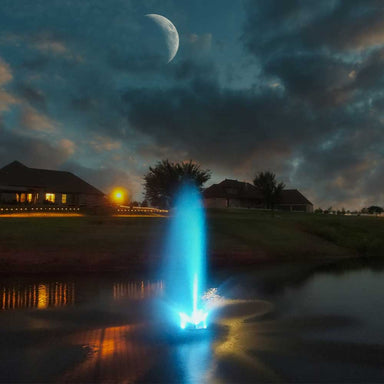 PondSelect Color Changing Fountain LED Lighting Kit - Cyan Spray Color