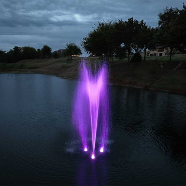 PondSelect Color Changing Fountain LED Lighting Kit - Purple Spray Color