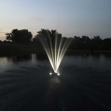 PondSelect White Fountain LED Lighting Kit - 6 Watt Bright White Spray Color