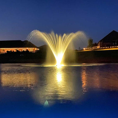 PondSelect White Fountain LED Lighting Kit - Warm White Spray Color