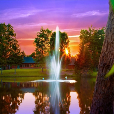 Scott Aerator Atriarch Nozzle - On Water Display Spray Pattern