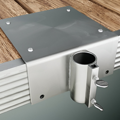 Scott Aerator Dock Plate For Aquasweep & De-Icer Close-up View