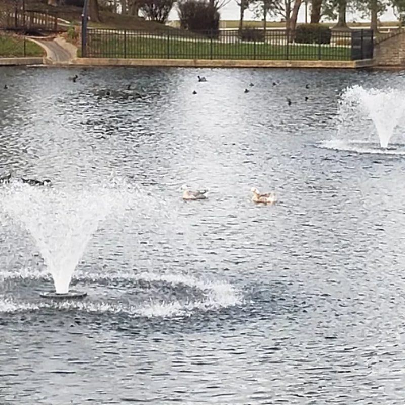 Vanguard Typhoon 3/4 HP Floating Display Aerator On Water Display Two Aerators
