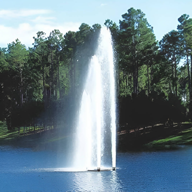 Vertex TriPod Floating Fountain Series On Water Display