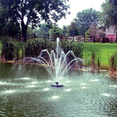 Fleur de Lis Nozzle for Aqua Control Evolution Series 1/2 HP Fountain - On Water Display