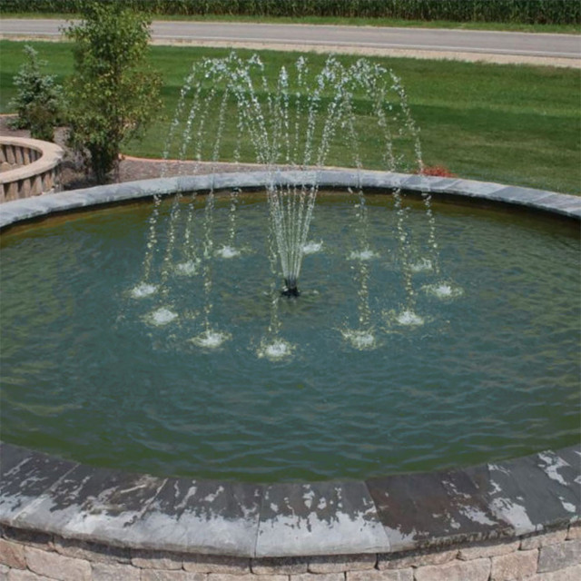 Metro Nozzle for Aqua Control Evolution Series 1/2 HP Fountain - Spray Pattern On Water