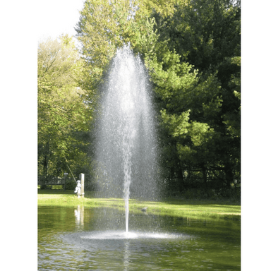PVC Rocket Nozzle - On Water Displaying the Nozzle Spray