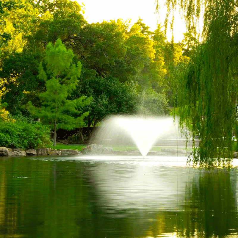 Scott Aerator DA-20 Display Aerator - On Water with Beautiful Trees at the Background