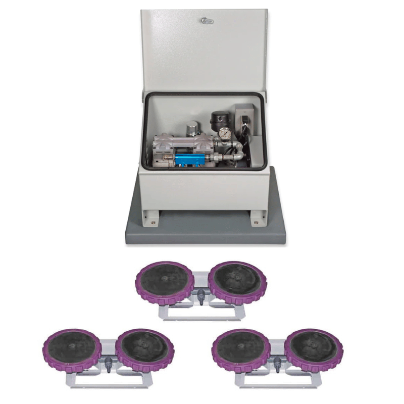Vertex Air 3 XL2 Aeration System - Full Unit Set with Compressor Cabinet Internal View