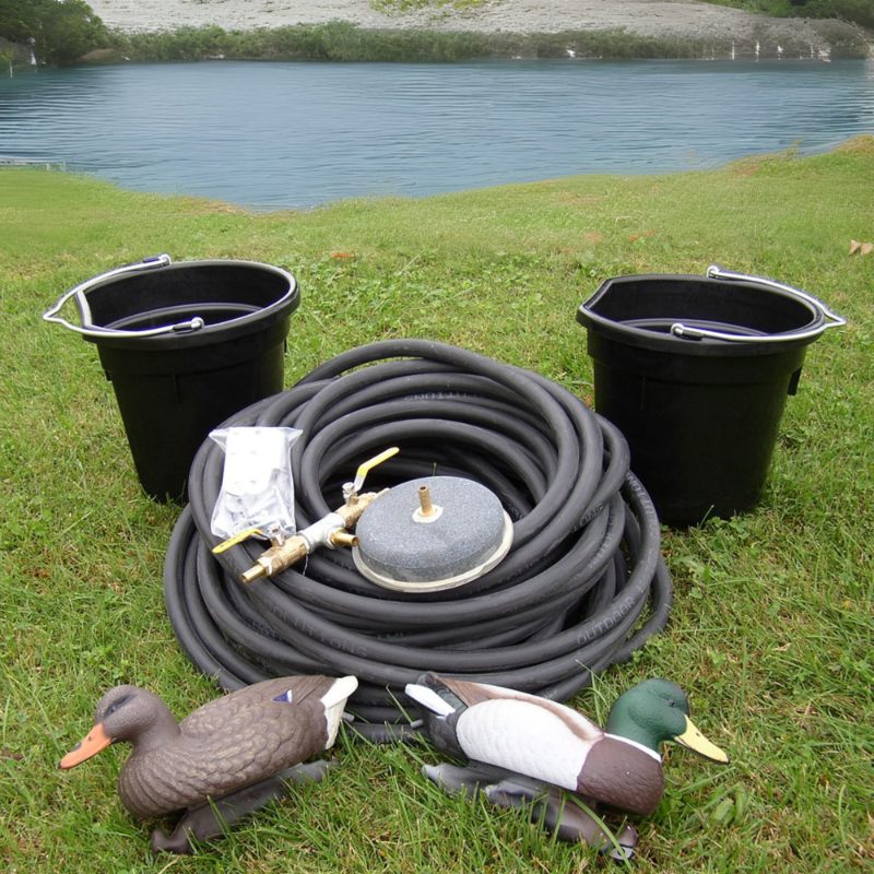 20 Foot Windmill Powered Aerator - 20' 4-Leg Deluxe - All included accessories shown
