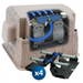 Airmax PondSeries Aeration System - PS40 3/4 HP Unit With 4 Diffusers No Weighted Airline