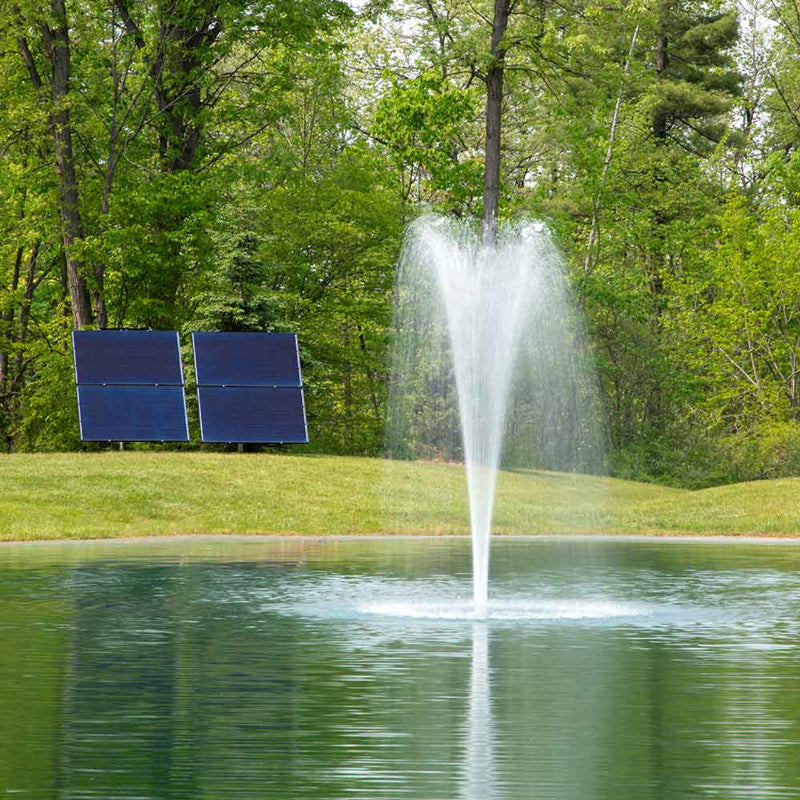 Airmax SolarSeries Pond Fountain On Water with Trumpet Spray Nozzle