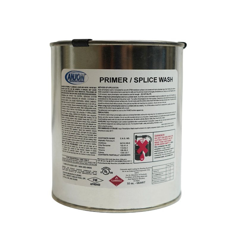 Anjon EPDM Seam Tape Primer - 1 Quart shown