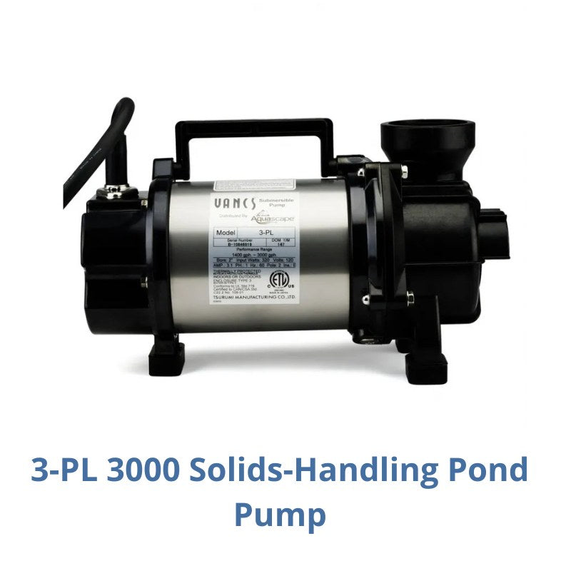 Aquascape 11′x16′ Medium Pond Kit - 3-PL 3000 Solids-Handling Pond Pump Studio Image