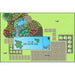 Aquascape Recreational Pond Kit 9 x 20 landscape design with wetland filtration and patio layout