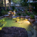 Aquascape Recreational Pond Kit illuminated backyard swimming pond with underwater lighting