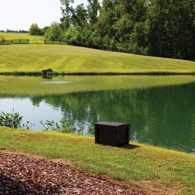 Atlantic Deep Water Aeration System - Aeration Cabinet On Top of the Grass