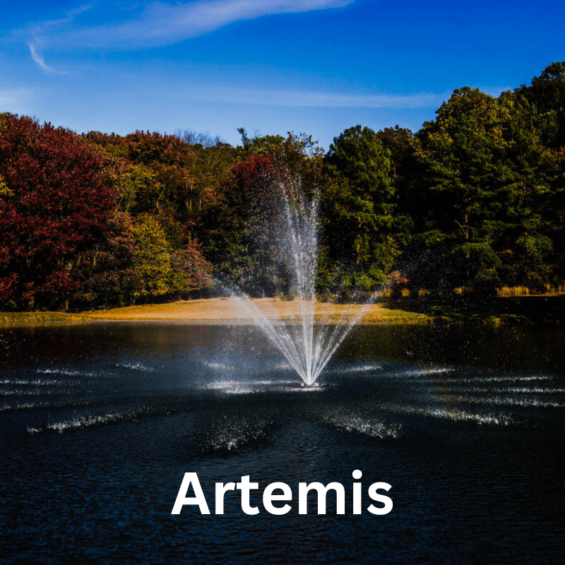Bearon Aquatics Olympus Fountain - Artemis Spray pattern details on display