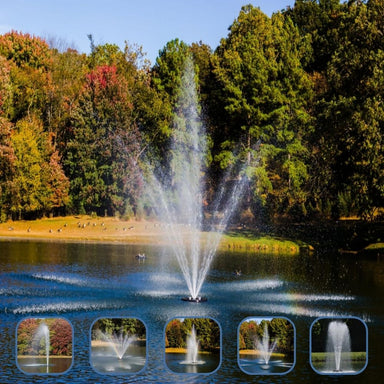 Bearon Aquatics Olympus Fountain - Included Spray Patterns Hermes, Orion, Pontus, Poseidon, and Zeus On Water Display