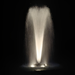 Bearon Aquatics Olympus Fountain - Zeus with white led light at night