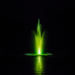 Bearon Aquatics Pontus Nozzle Fountain on Water with Green Led Light at Night
