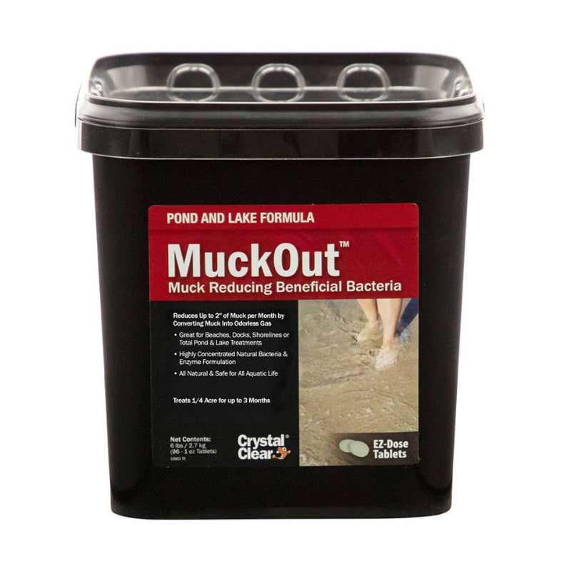 CrystalClear MuckOut Tablets for Ponds & Lakes - 6 Pound Bucket Shown