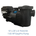 EasyPro 1.65 HP pump included with the EasyPro Recreational Swim Pond Kit