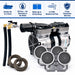 EasyPro 1/2 HP Rocking Piston Aeration System PA65 with key feature icons