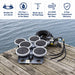 EasyPro 1/2 HP Rocking Piston Aeration System PA66 with 3-acre pond aeration features