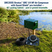 EasyPro 1/4 HP Rocking Piston Aeration System PA34 with 18 inch locking cabinet