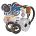 EasyPro 1/4 HP Rotary Vane Aeration System PA50 with RV33 compressor, QS2 diffusers, and QuickSink tubing