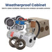 EasyPro 1/4 HP Rotary Vane Aeration System PA50 with weatherproof cabinet, QS2 diffusers, and tubing