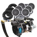 EasyPro 3/4 HP Rocking Piston Aeration System PA83 with compressor, tubing, and QS2 diffusers