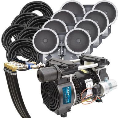 EasyPro 3/4 HP Rocking Piston Aeration System PA86 with compressor, tubing and diffusers