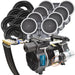 EasyPro 3/4 HP Rocking Piston Aeration System PA86 with compressor, tubing and diffusers