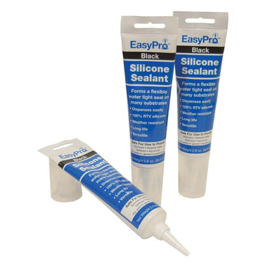 EasyPro Black Silicone Sealant tube with applicator tip