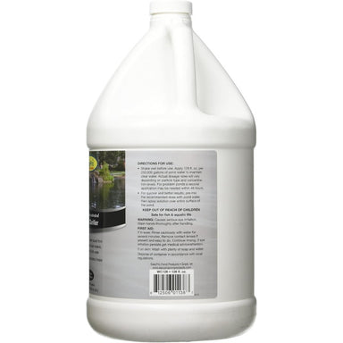 EasyPro Concentrated Pond Water Clarifier (Flocculant) - 1 Gallon Side View Directions for Use