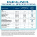 EasyPro DuraLiner 60 Mil EPDM Pond Liner | By the Roll - Technical Specifications of the Liner Shown