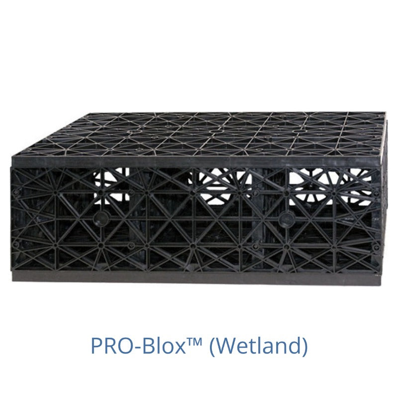 EasyPro PRO-Blox wetland filtration module angled view for the Recreational Swim Pond Kit structural and filtration system