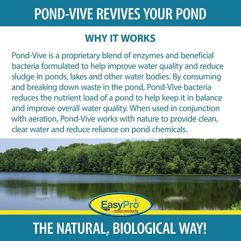 EasyPro Pond-Vive Bacteria Water Soluble Packs - Why it works