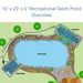 EasyPro Recreational Swim Pond Kit 10 x 20 system overview diagram