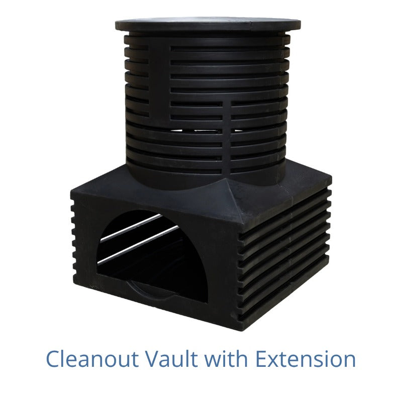 EasyPro cleanout vault with extension for the Recreational Swim Pond Kit
